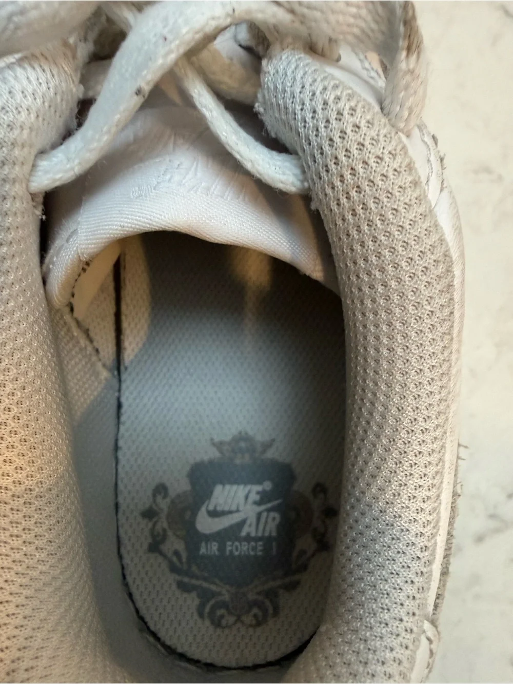 Nike youth Air Force 1 Sneakers with Subtle Swoosh